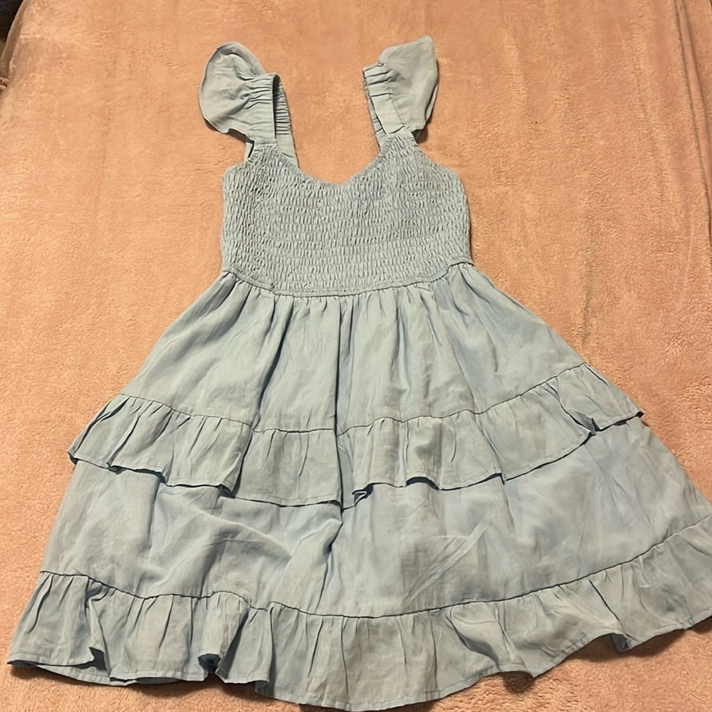 Light blue flowy dress